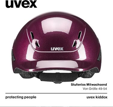 Дитячий кінний шолом uvex kiddox, легкий, з індивідуальним регулюванням розміру, оптимальна вентиляція, блискучий дизайн