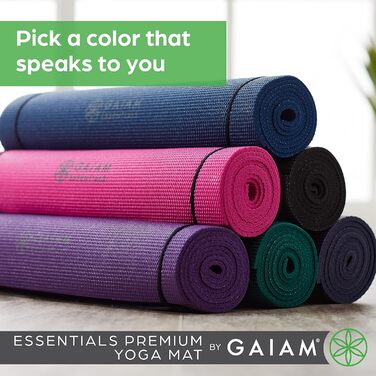 Килимок для йоги Gaiam Essentials зі стропом, 183x60,6 см