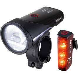 Набір велосипедних LED-ліхтарів SIGMA Aura 100/Blaze Link з гвинтовим кріпленням, автоматичним регулюванням яскравості та стоп-сигналом