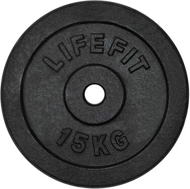 Пластини LIFEFIT 15 кг чорні