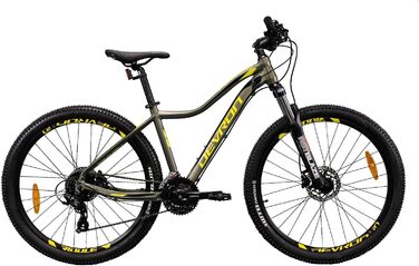 Гірський велосипед Devron RM1.7W, Hardtai Auminiu, Shimano 3x8, дискове гальмо 27.5 zo, навколо Гірський велосипед для авантюрних жінок (зелений, L)