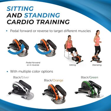 Еліптичний тренажер Stamina Elliptical Trainer, помаранчевий, 54,61 x 31,75 x 35,56 см (Д x Ш x В)