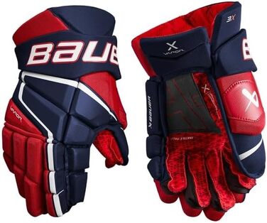 Рукавички Bauer Vapor 3X, 15', темно-сині