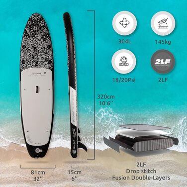 Надувна SUP-дошка JBAY.Zone з повним комплектом аксесуарів