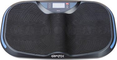 Вібраційна плита Gymtek 150кг, 2x500Вт, 12 рівнів, еспандер, Bluetooth, LCD