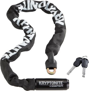 Велозамок Kryptonite Keeper 510 та Keeper 785, ланцюговий та тросовий, чорний, 3мм/100см, інтегрований замок