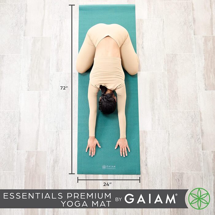 Килимок для йоги Gaiam Essentials зі стропом, 183x60,6 см