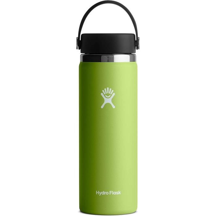 Гідрофляга Hydro Flask 590 мл, широка горловина, нержавіюча сталь, вакуумна ізоляція, багаторазова пляшка для води, Seegras, зручна кришка Flex, без BPA, нетоксична, підходить для миття в посудомийці