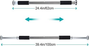 Штанга для вправ, турнік, 62-100см, регульовані внутрішні двері, турнік, підтягування, турнік, як тренажер для дому