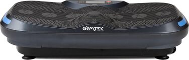 Вібраційна плита Gymtek 150кг, 2x500Вт, 12 рівнів, еспандер, Bluetooth, LCD