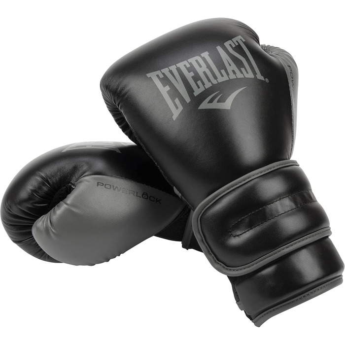 Рукавички Everlast Unisex для дорослих Powerlock 2R (чорні, 16 унцій)