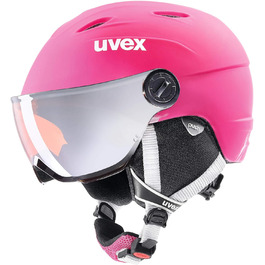 Лижний шолом Uvex Kids Junior Visor Pro 52-54 см рожевий килимок