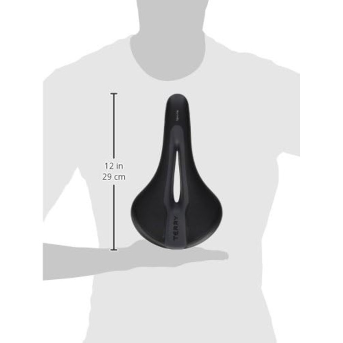 Велосипедне сідло TERRY Figura Gel Standard Max, чорне