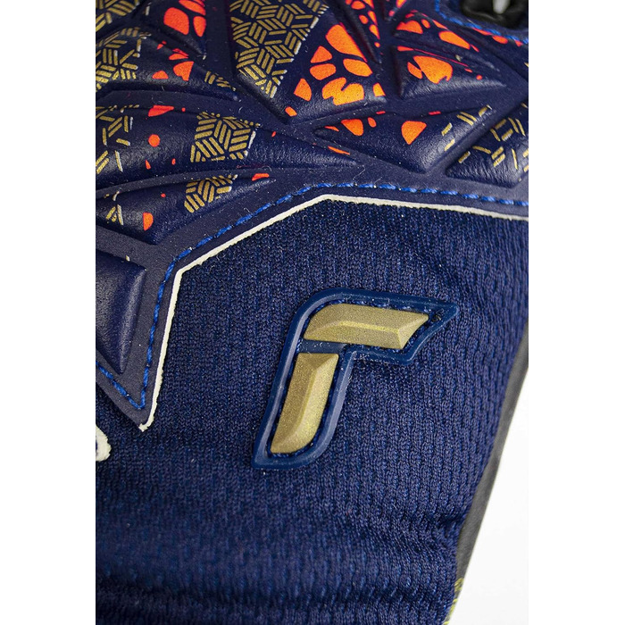 Рукавички Reusch Attrakt Gold X Jr (р. 5.5, синьо-золото-чорні)