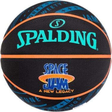 Склад команди Spalding Space Jam Tune Squad Ball 84540Z, Унісекс баскетбольні м'ячі, Чорний, 7 EU, 84540Z7, Чорний