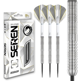 Дротики RED DRAGON Seren Pure 90% вольфраму, сталевий наконечник, професійний набір, 21-25 г, з крилами і хвостовиками, 4 стилі