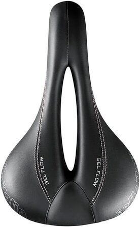 Жіноче велосипедне сідло Selle Italia Donna Gel Flow для шосе, MTB та гравелу, чорне