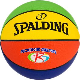 Молодіжний баскетбольний м'яч Spalding Rookie Gear, різнокольоровий, для приміщень та вулиці, 69,8 см