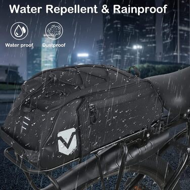 Roswheel – багатофункціональна велосипедна сумка на багажник, 13 л