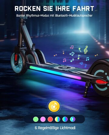 Електросамокат FanttikRide C9 Apex дитячий, Bluetooth, LED, складний, синій