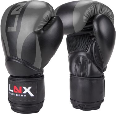 Боксерські рукавички LNX Nitro 8-16oz для чоловіків, жінок і дітей — для боксу, кікбоксингу, муай-тай, MMA, спарингів, тренувань