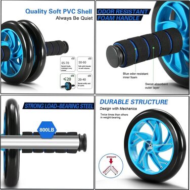 TOMSHOO Ab Roller Set