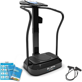 Вібраційна платформа Bluefin Fitness Pro з тихими двигунами та вбудованими динаміками для схуднення й нарощування м'язів вдома
