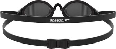 Окуляри для плавання Speedo Fastskin Speedsocket 2 із дзеркальними лінзами та силіконова шапочка для плавання, унісекс, чорна, універсальний розмір
