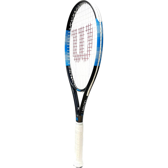 Ракетка для дорослого тенісу Wilson Ultra Elite 105 (доступна в розмірах рукоятки від 1 до 4) (ручка 1 (4 1/8 дюйма), чорна, синя, біла