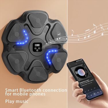 Музична Bluetooth бокс-машина для тренувань, електронна настінна ціль для боксу, розумна ударна установка