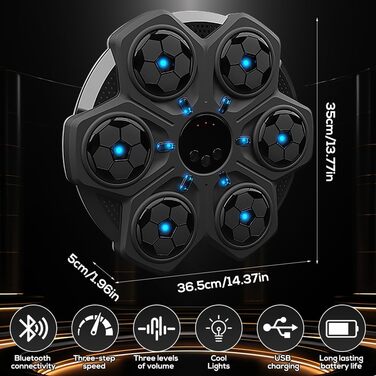Музичний бокс-машина Bluetooth з LED, настінна, з рукавичками, для дорослих і дітей