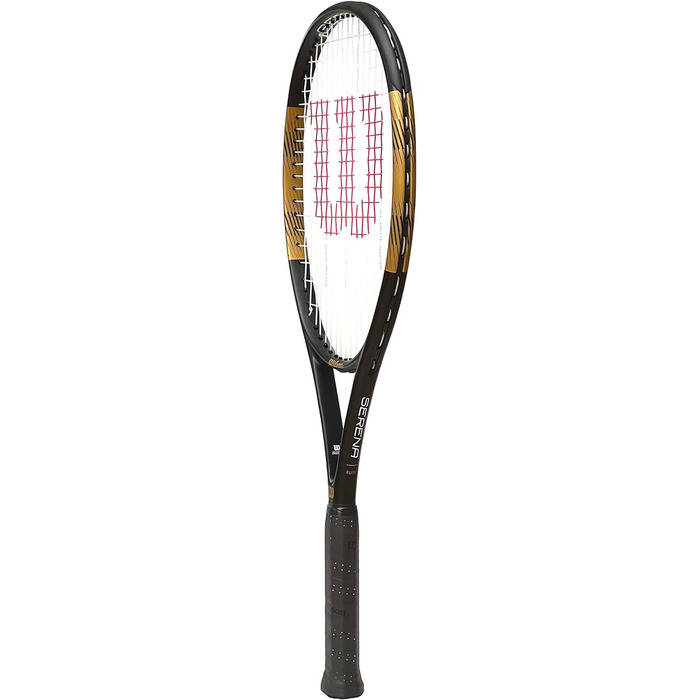 Ракетка для дорослих Wilson Serena Elite 103, чорна/золота ручка 1 (4 1/8')