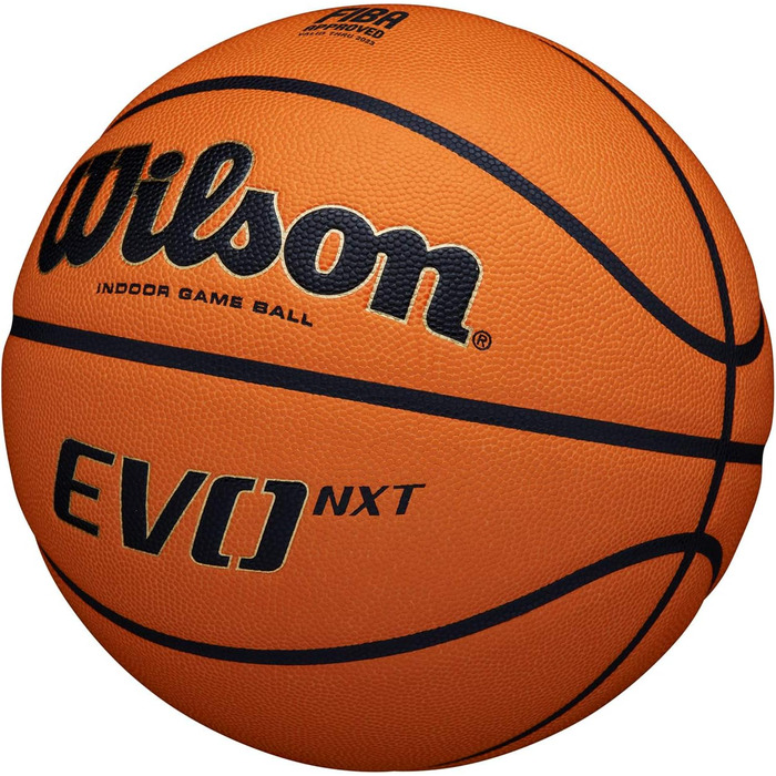 Баскетбольний м'яч  Wilson Basketball EVO NXT FIBA, змішана шкіра, розмір 7, коричневий