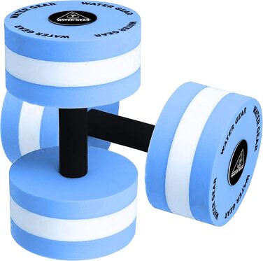 Гідробуї для аквааеробіки Wasser Gear, сині, максимальний опір 80%
