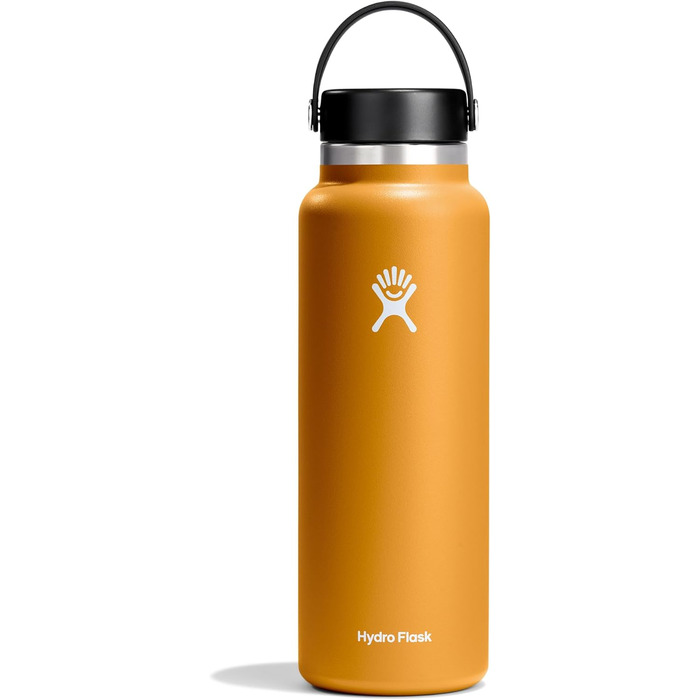 Термобутилка Hydro Flask 1180 мл (40 oz), вакуумна, нержавіюча сталь, широка горловина, герметична кришка, колір Fossil