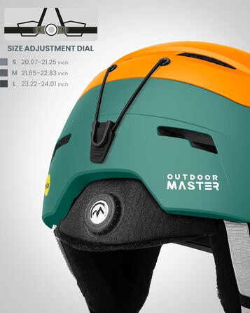 Набір шоломів OutdoorMaster ELK MIPS і окулярів OTG - Energy Orange M