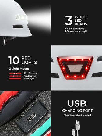 Універсальний спортивний шолом для дорослих Fahhradhelm/E-Scooter – ABS+EPS, 11 вентиляцій, знімна підкладка, регулювання, для велосипеда, електросамоката, скейтборду