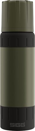 Термос SIGG Alpine Star 0.75 л – ізольована пляшка для напоїв, нержавіюча сталь 18/8, зелений, утримує тепло 20 годин, холод 72 години, для кемпінгу та подорожей, з чашкою, герметичний, без BPA