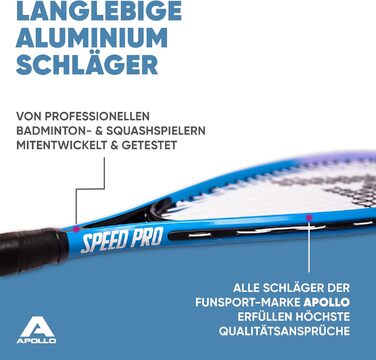 Набір для бадмінтону Apollo Speed Ракетки бувають різні. Кольори Бадмінтон Ракетка для сквошу Сумка та ракетка для бадмінтону Ракетки Набір для бадмінтону дитячий (синій)