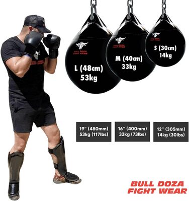 Боксерська груша Bull Doza Fight Wear - міцна, водонепроникна, 3 розміри