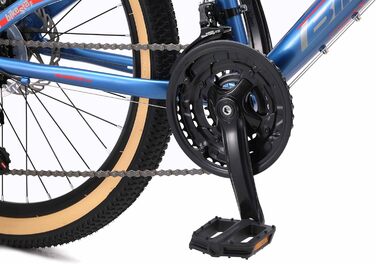 Велосипед BIKESTAR Alu 24, 9-14 років, 21-шв. Shimano, дискові гальма