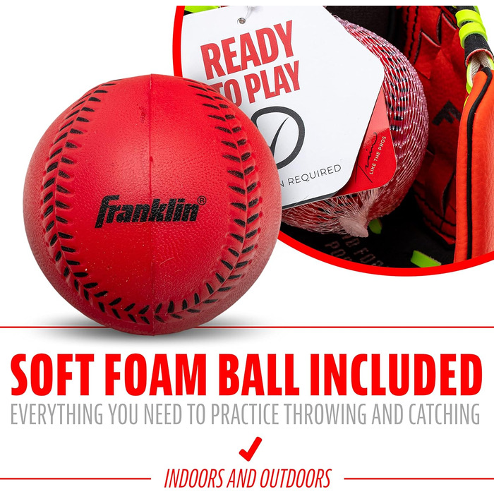 Рукавичка Franklin Sports Teeball Youth Neo-Grip 22,9 см червона