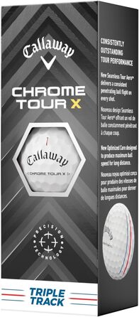 М'ячі Callaway Chrome Tour X для гольфу