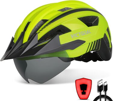 Велосипедний шолом для чоловіків і жінок MTB з магнітним знімним візором, 21 вентиляційний канал, регульований, захисний, дихаючий