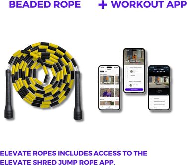 Скакалка Elevate Rope 3 м регульована для фрістайлу та кардіо