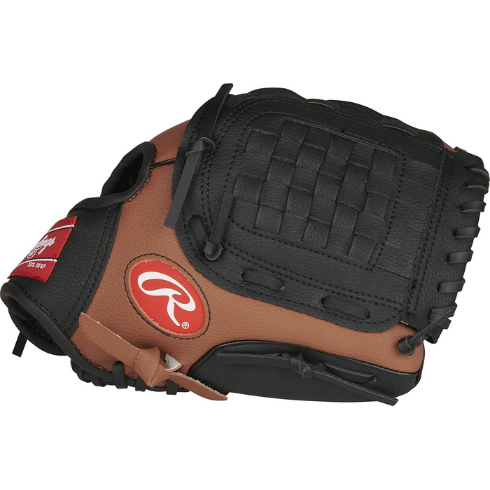 Рукавички Rawlings Players 9'-11.5 RHT, 6-8 років, темно-коричневий/чорний