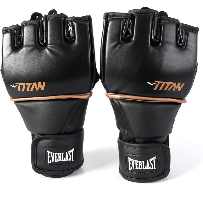 Рукавички Everlast Titanium Grappling Black, S/M & L/XL для ММА та тренувань