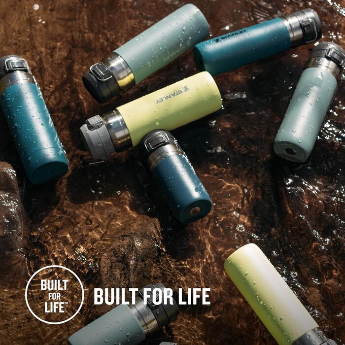 Термос-пляшка Stanley Quick Flip з нержавіючої сталі, 7+ годин холод, BPA-free, герметична, для води, зручна кришка, придатна для миття в посудомийці