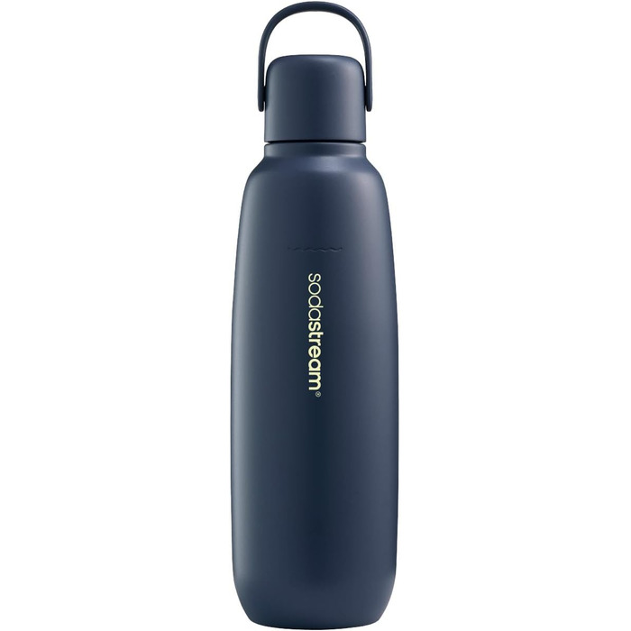 Металева пляшка SodaStream Fizz&go COOL 0,9 л, сумісна з Duo, E-Duo, Terra, для газованої води, тримає температуру до 12 годин, можна мити в посудомийній машині, BPA-free