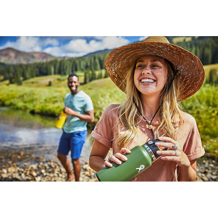 Термобутилка Hydro Flask 1134 мл, нержавіюча сталь, вакуумна ізоляція, широка горловина, герметична кришка, колір Nebel